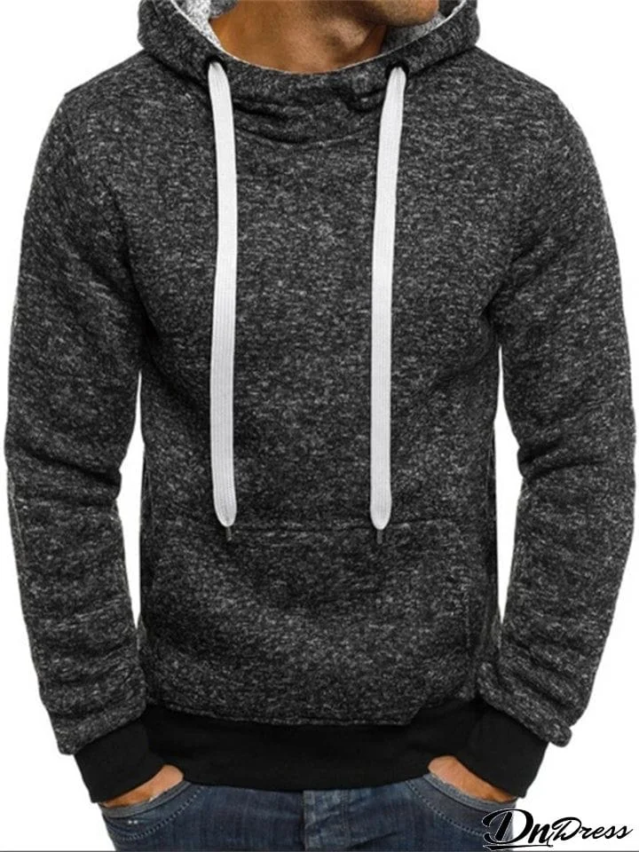 Plain Oversized Soft Warm Pullover Cashmere Hoodie Men