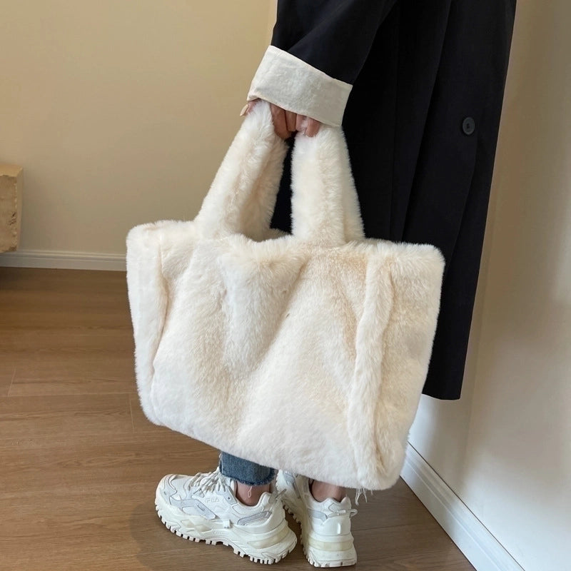 Women’s Medium Autumn&winter Pu Leather Solid Color Classic Style Bucket Magnetic Buckle Underarm Bag