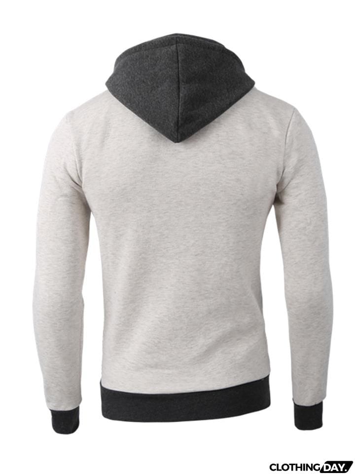 Ultra Warm Front Zip Up Collar Pocket Hooded Sweatshirt
