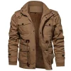 Men's Loose Stand Collar Hooded Jacket