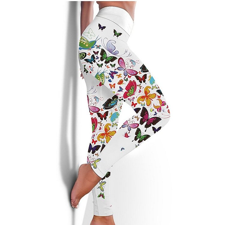 Women's High Waist Printed Yoga Leggings
