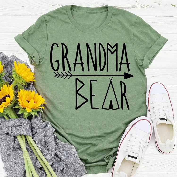 grandma bear T-shirt Tee -03669-Annaletters
