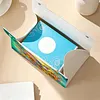 DIY Diamond Art Tissue Box Holder Flower Hummingbird PU Leather Diamond Art Desktop Organizer Resin Rhinestone Storage Organizers Gem Art Home Office Decor Craft Gift