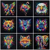 (Multi-Style)Colorful Neon Animals Collection-14CT Stamped/Counted Cross Stitch 30*30cm