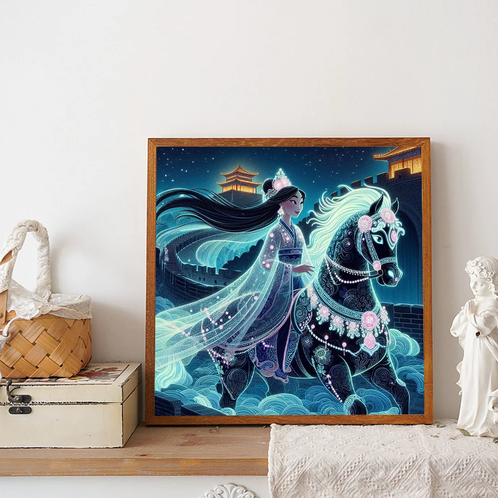 Diamond Painting - Full Round Drill - Princess Mulan(Canvas|40*40cm)