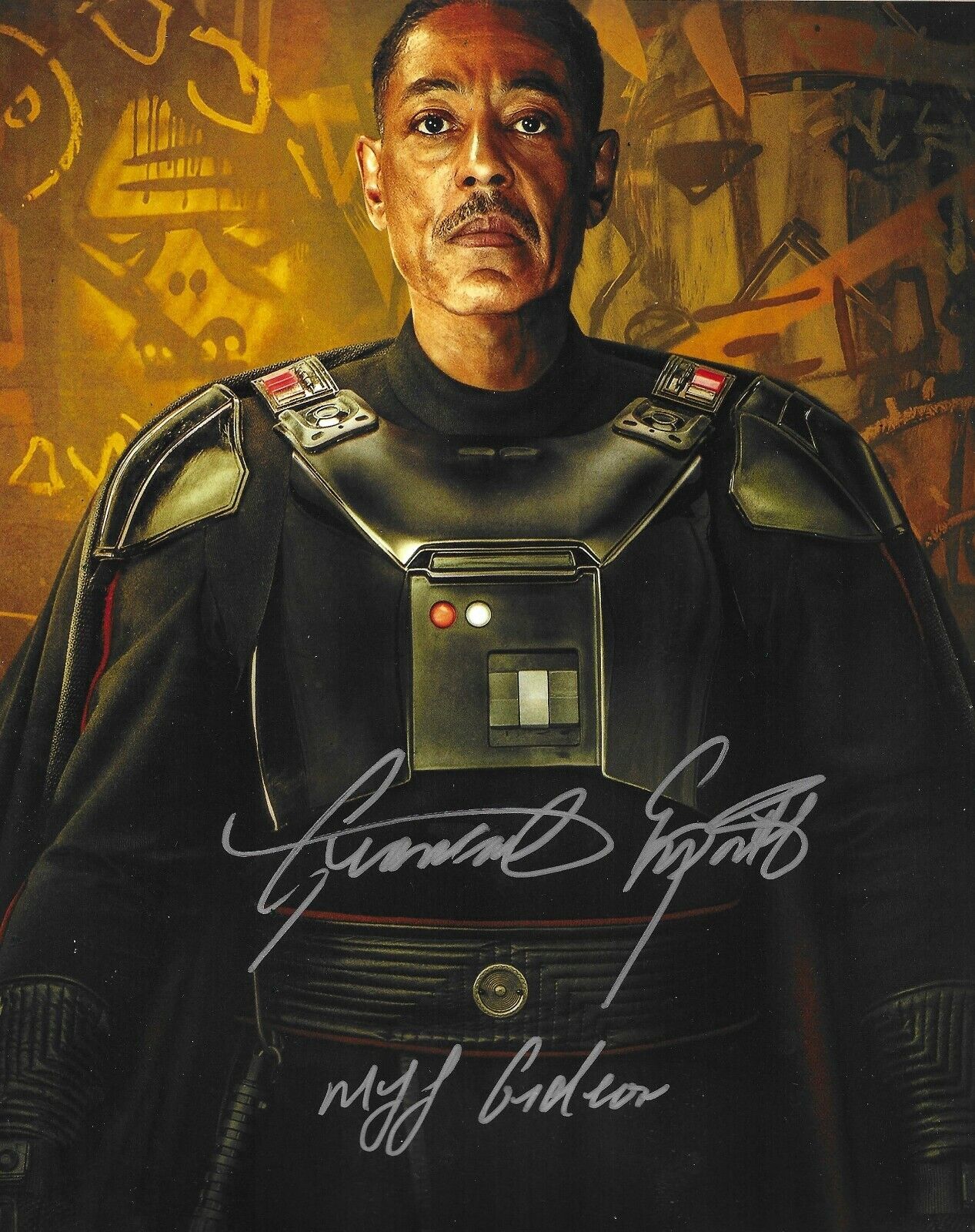 Giancarlo Esposito Signed The Mandalorian 10x8 Photo Poster painting AFTAL *With Character Name*