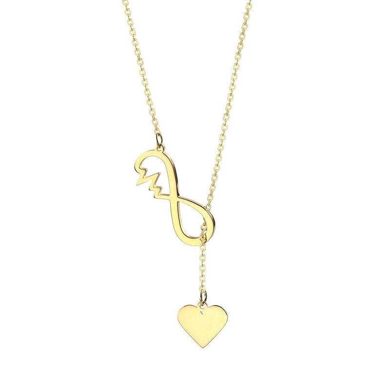 304 Stainless Steel 18K Gold Plated IG Style Classic Style Commute Plating Animal Heart Shape Feather Pendant Necklace