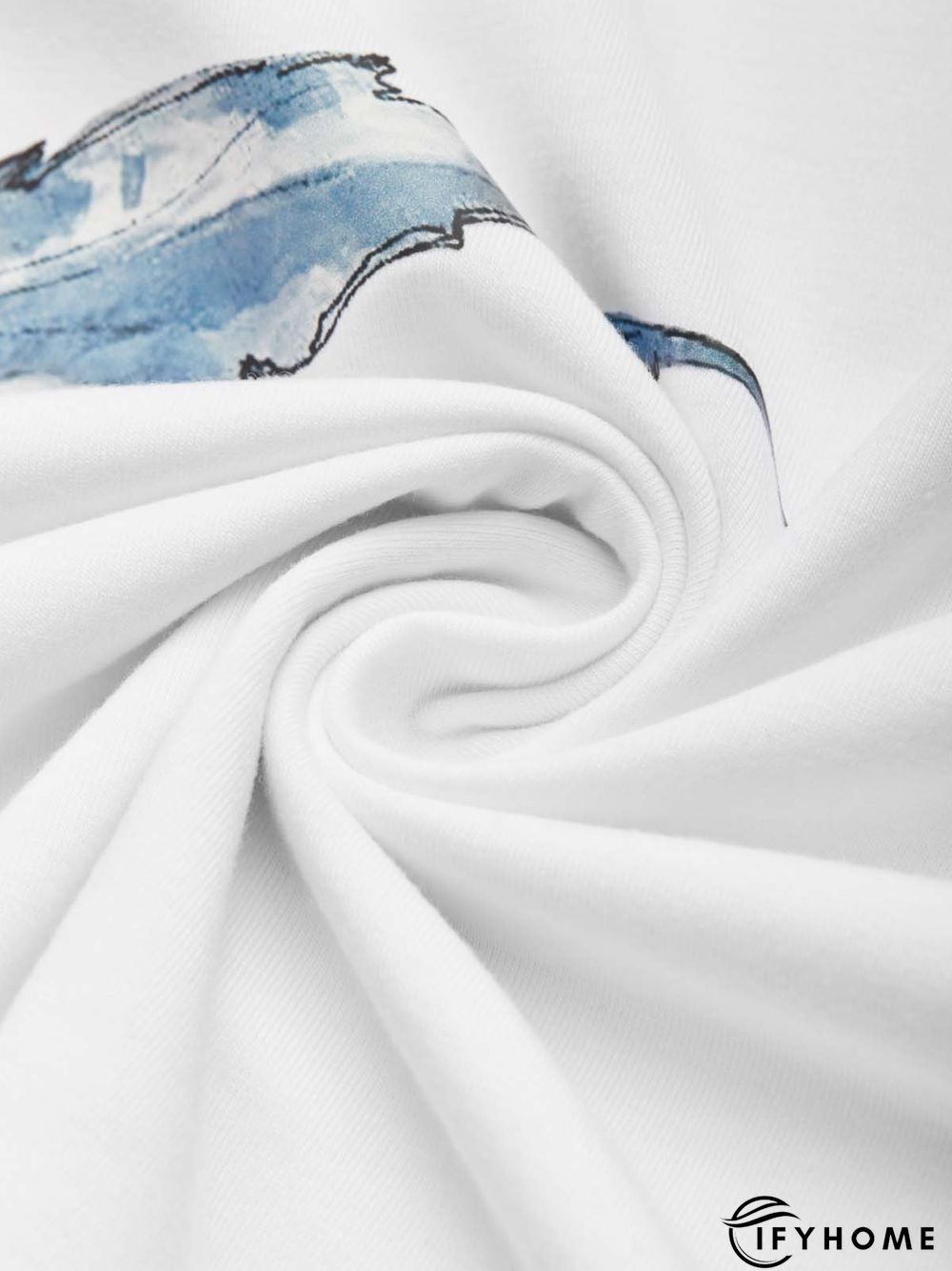 Casual Dandelion Short Sleeve Round Neck Printed Top Tunic T-Shirt | IFYHOME