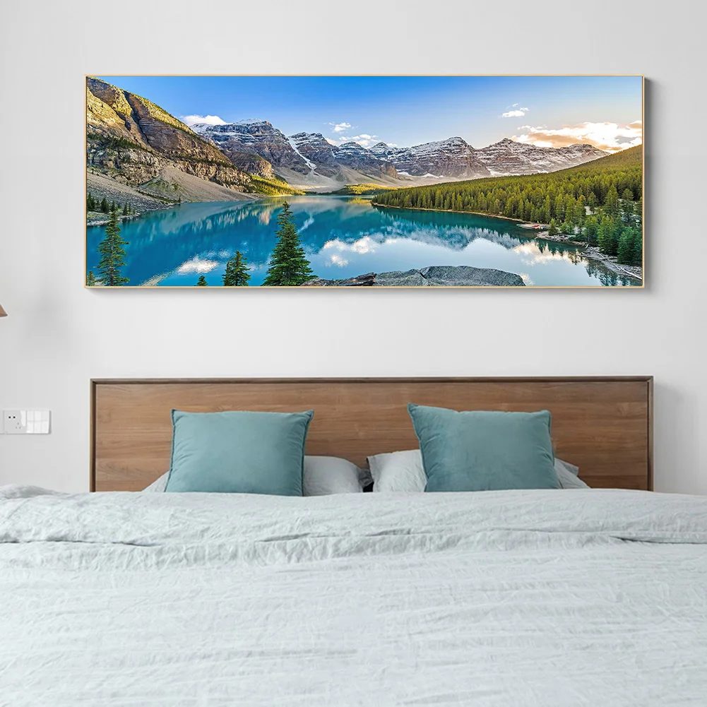 Diamond Painting - Full Round Drill - Mountain Scenery(80*40cm)