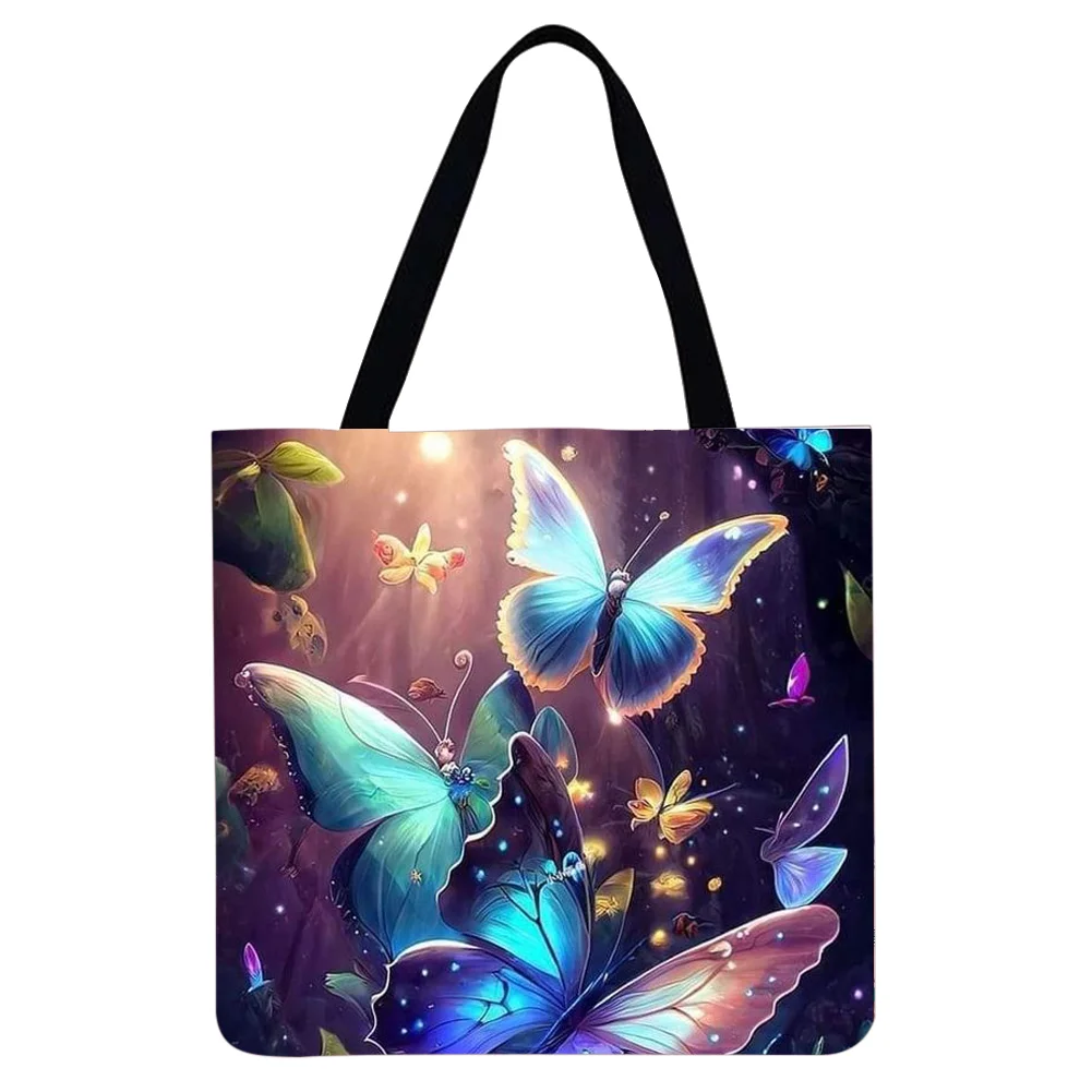 Linen Tote Bag - Valley Butterfly