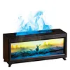 Fireplace Air Humidifier with Remote Control Essential Oil Diffuser (White EU)