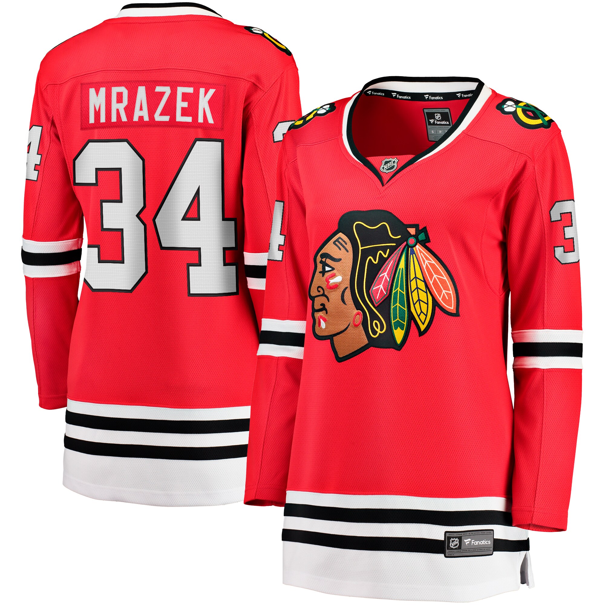 Petr Mrazek Chicago Blackhawks Fanatics Women’s Home Breakaway   Jersey – Red mysite