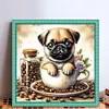 (Multi-Style) Dog Coffee Cup-11CT Stamped Cross Stitch 40*40cm/15.75*15.75in tapestrymarket