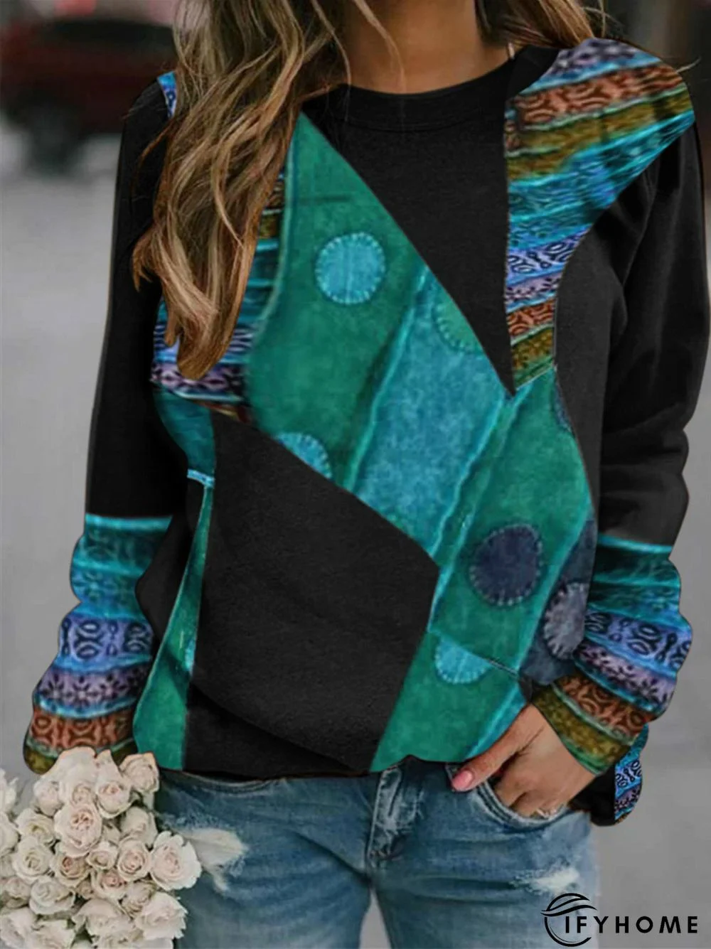 Cotton Crew Neck Casual shirt & Top | IFYHOME