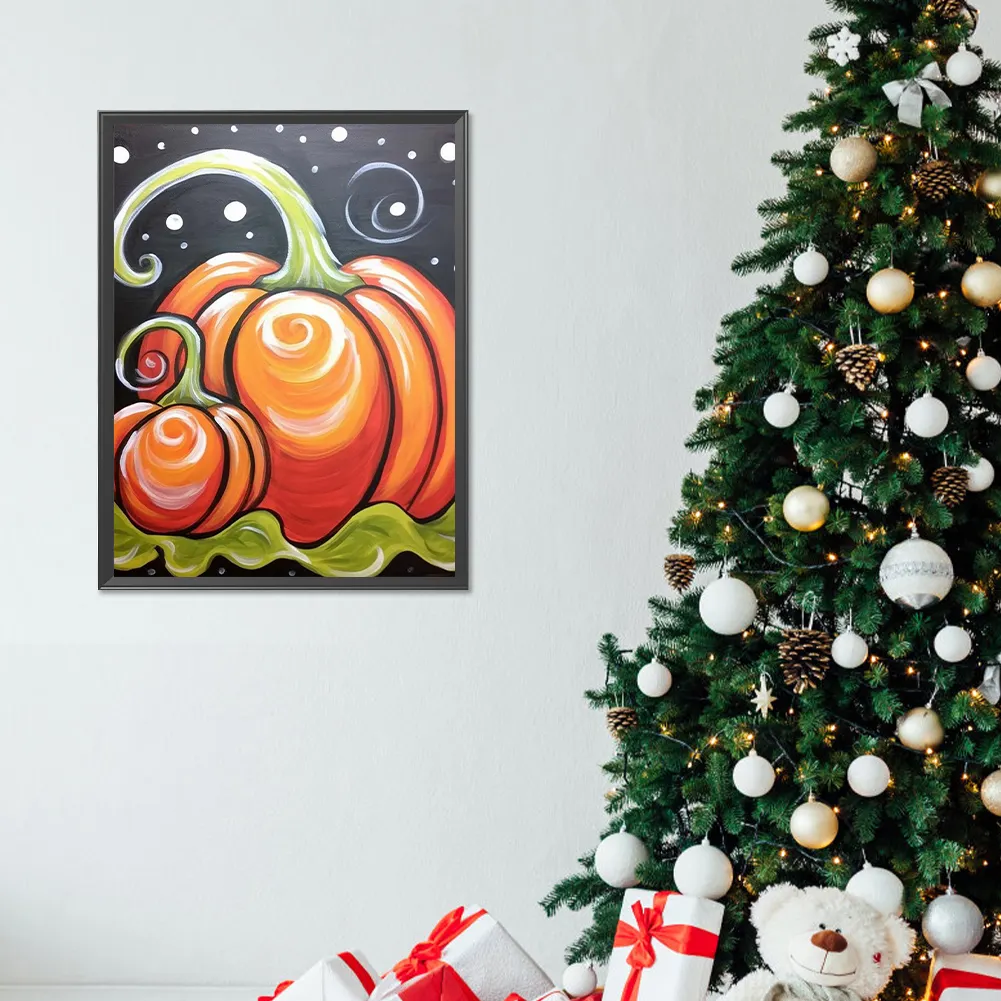 Diamond Painting - Full Round Drill - Pumpkin(Canvas|30*40cm)