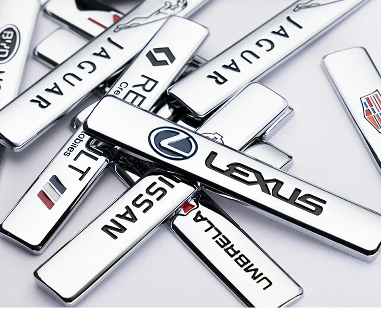 Car Stickers Metal Modified Side Label Decorative Car Stickers（2PCS）