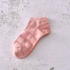Cute Pink Cotton Summer Women Short Socks