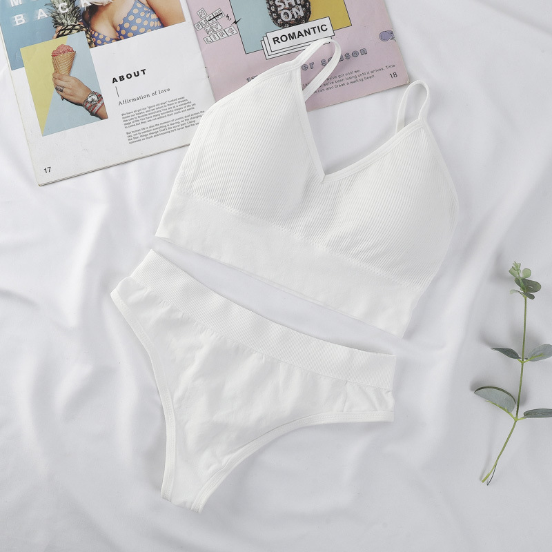 💥USD9.99 👙-Wireless sexy and comfortable bra set
