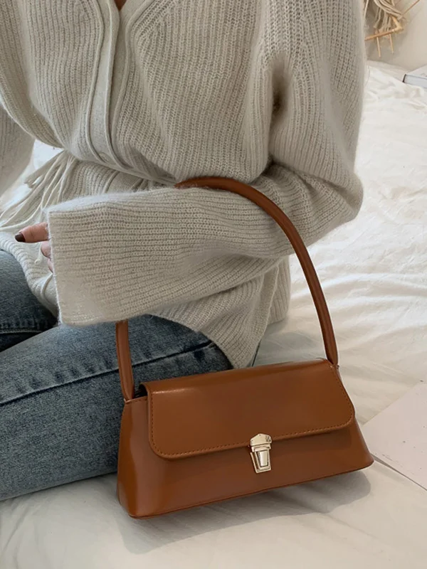 Original and Chic Leather Shoulder Bag in 4 Colors