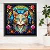 Stained Glass Cat - Full Round Drill Diamond Painting