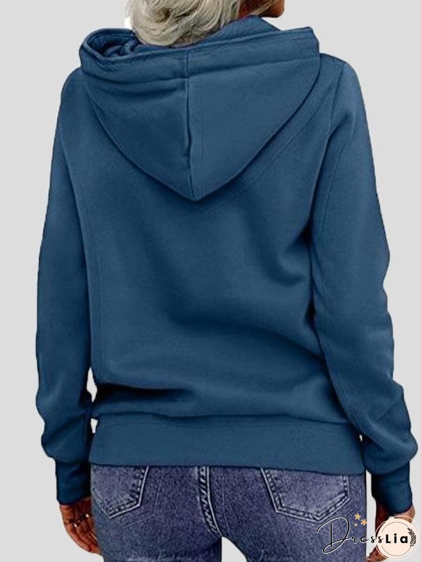 Hoodies Front Zip Long Sleeve Cool Hoodie for Women