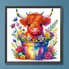 >SALE<DIY Partial Special Shaped Drill Diamond Painting Coloured Buckets Cattle30x30cm