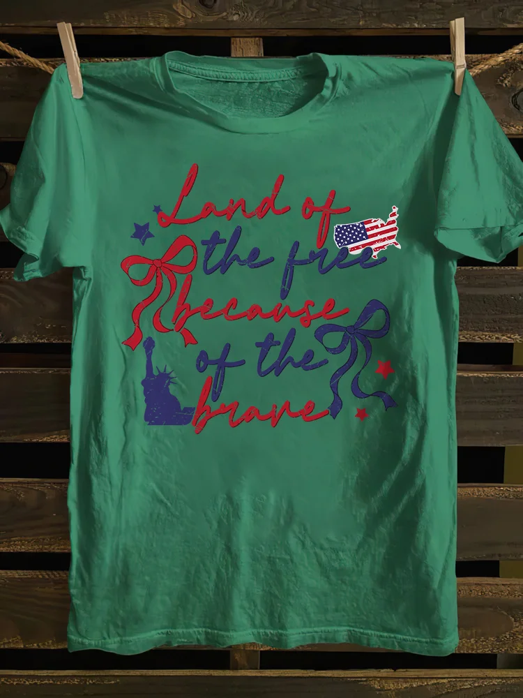 Land Of The Free Because Of The Brave T-shirt