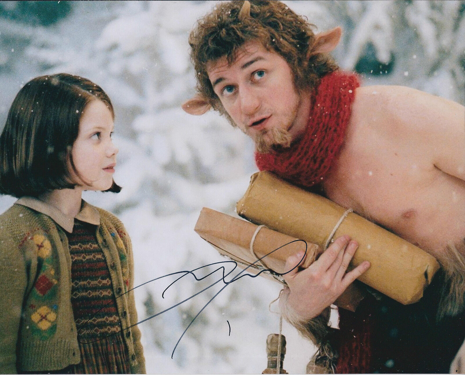 James McAVOY SIGNED Autograph 10x8 Photo Poster painting AFTAL COA X Men NARNIA RARE