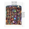 Planetary Bookshelf-11CT Stamped Cross Stitch 50*65cm/19.69*25.59in(Big Size)