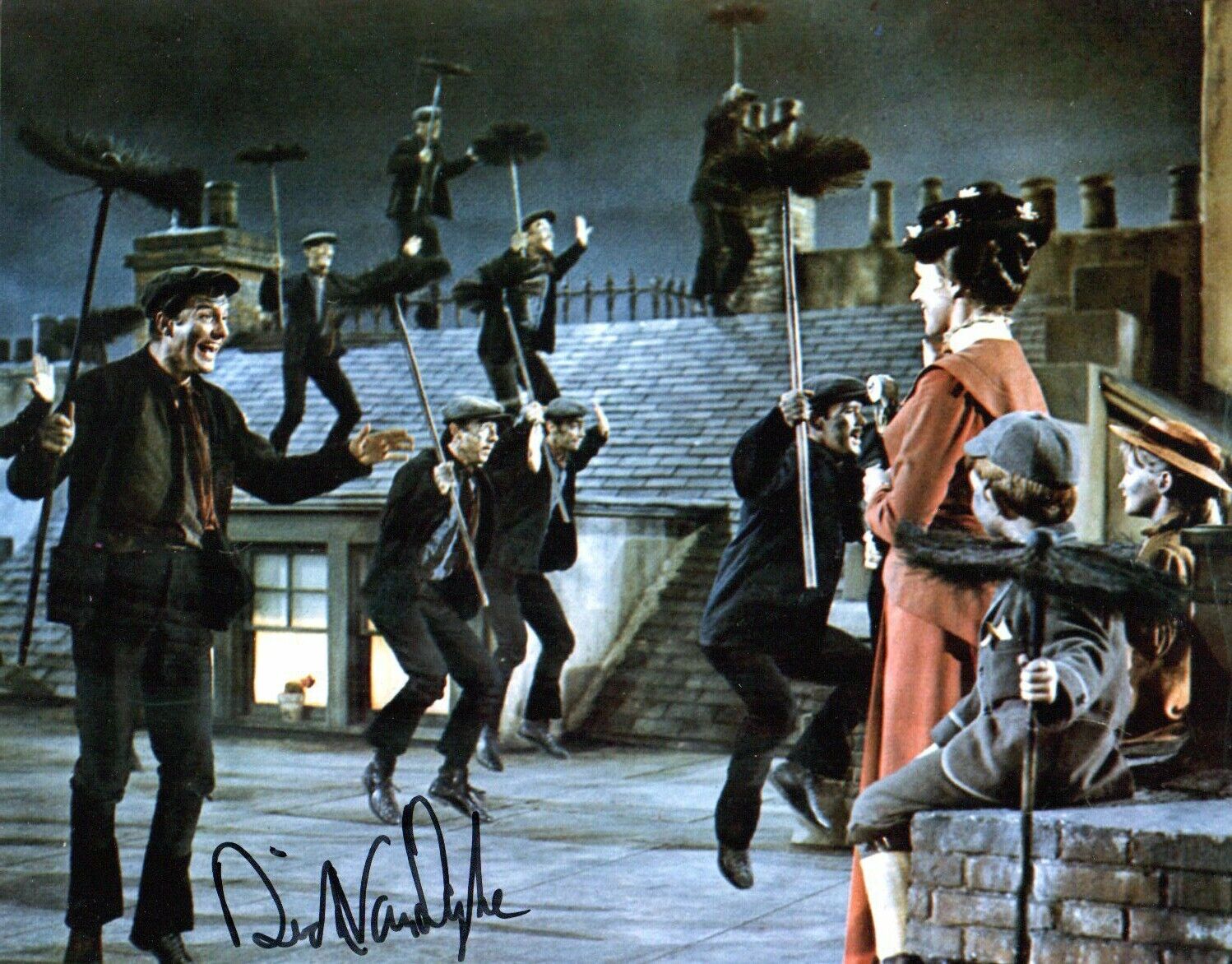 Dick Van Dyke Hand Signed 10 by 8 inches Photo Poster painting Autograph Mary Poppins Chitty