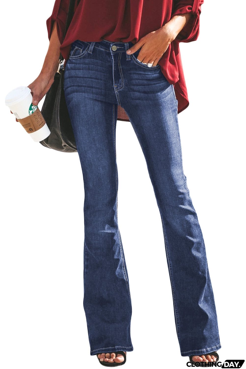 Wash Vintage Wide Leg Jeans