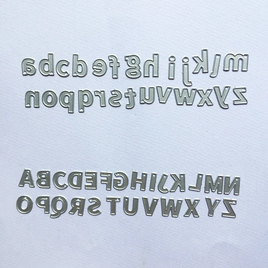 Alphabet Letters Decoration Metal Steel Frames Cutting Dies DIY Scrap Booking Photo Album Embossing Paper Cards