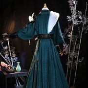 [Wetrose] Xiao Doujin Cosplay Costume Genshin Impact Fanart Flying-fish Traditional Chinese Python Robe Christmas Set Halloween