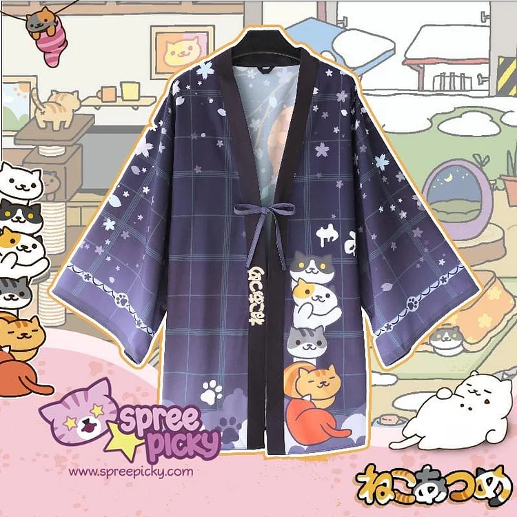 Neko Atsume Kawaii Haori Coat S13145