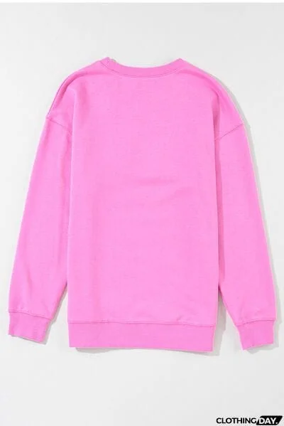 MAMA Round Neck Dropped Shoulder Sweatshirt