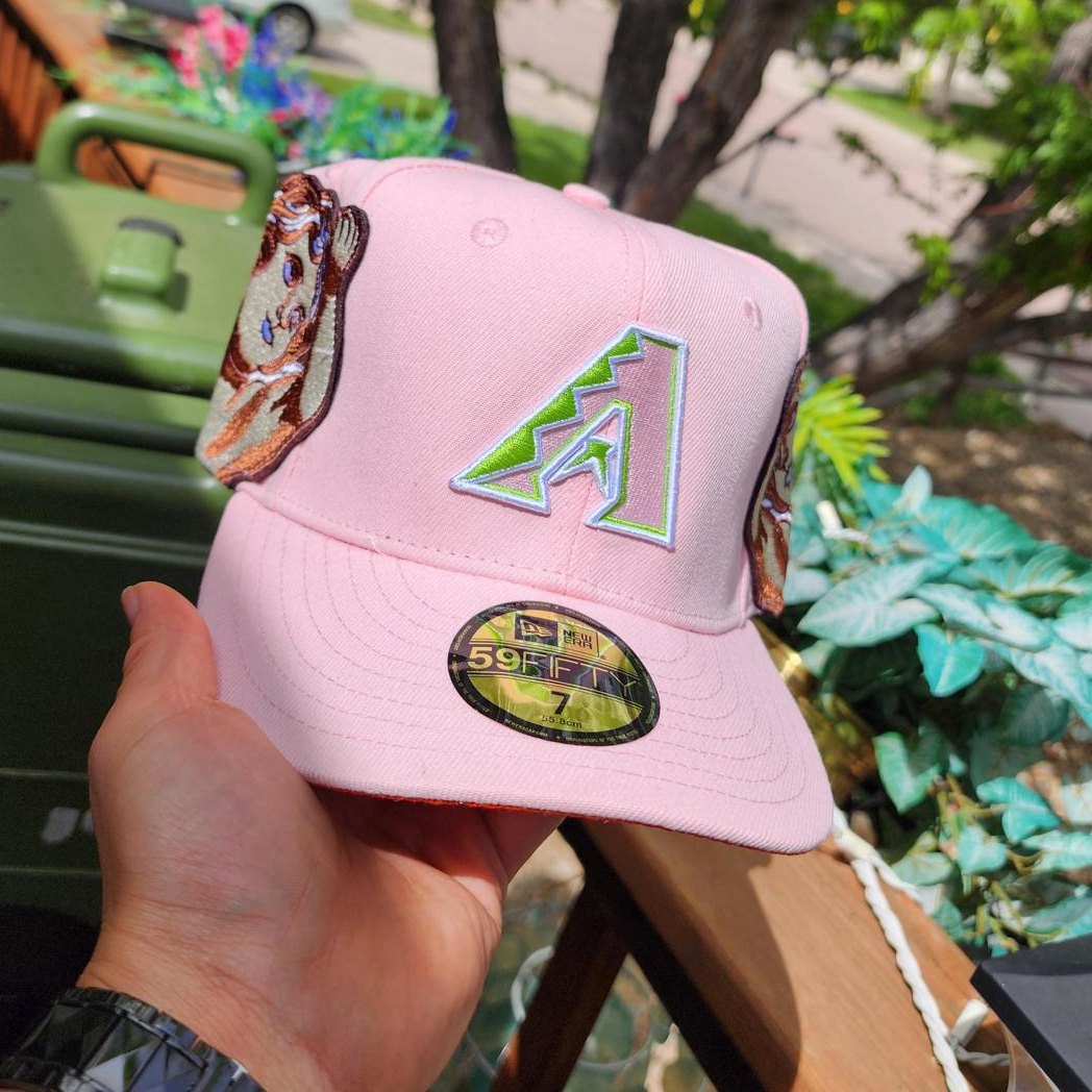 NEW ERA ARIZONA DIAMONDBACKS JON STAN PINK EMBROIDERED CASUAL BASEBALL CAP