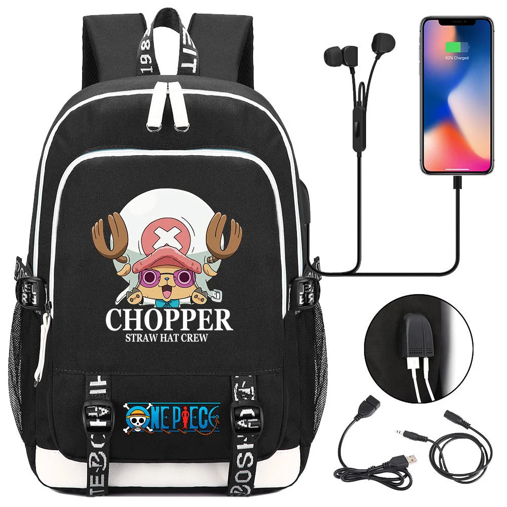 Buzzdaisy Premium One Piece Backpack with USB Charging Port and Laptop Protection - Multi-Pocket for Large Capacity Storage