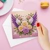 uk.everydayedeals 6Pcs DIY Diamond Painting Greeting Card - Double Wings
