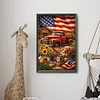 Diamond Painting -DIY Round Drill Independence Day Landscape(60*40CM)