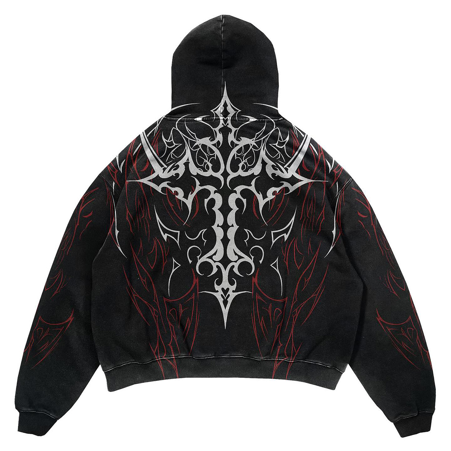 Scarlet & Silver Demon Thorn Vintage Hoodie