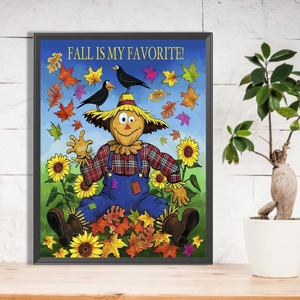 Diamond Painting - Full Round Drill - Scarecrow(Canvas|30*40cm)
