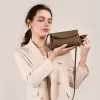 Minimal Neutral Plain Color Leather Cross Shoulder Bag