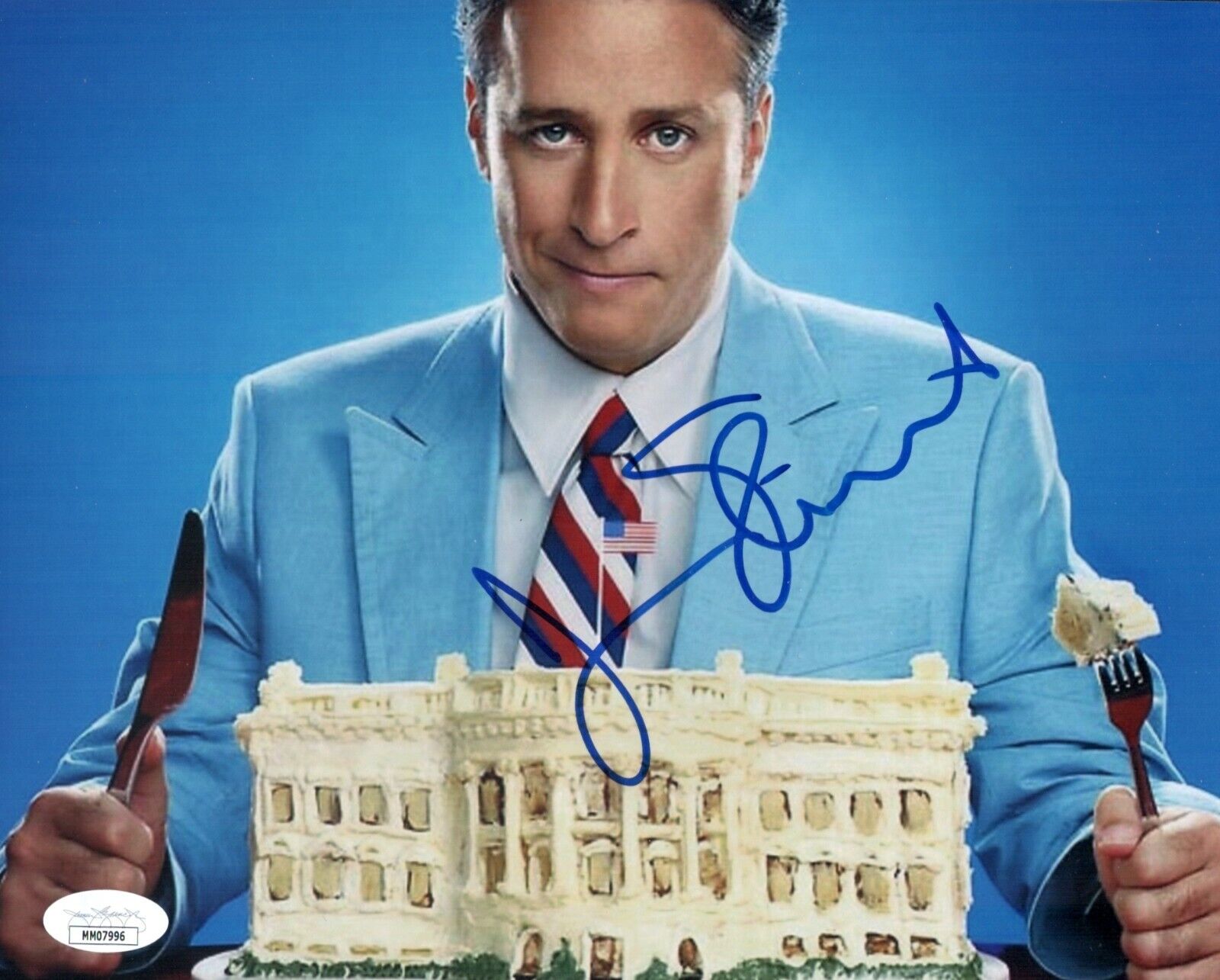 JON STEWART Signed THE DAILY SHOW 8x10 Photo Poster painting Autograph JSA COA