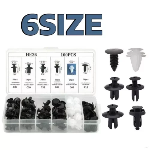 Dronehint Car Clip Bumper Body Parts Rivet Molding Retainer Push Pin Trim Assortments Kit (For: Acura) Parts