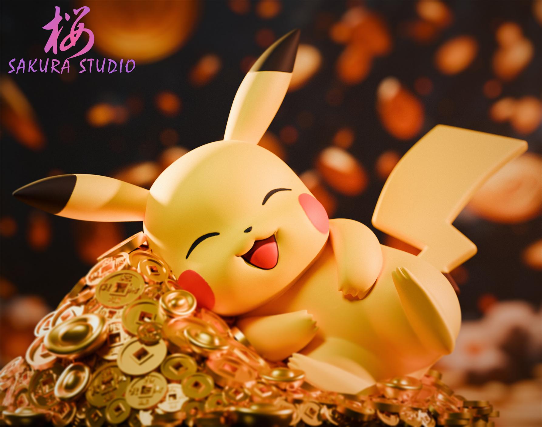 SAKURA Studio - Pokemon - Lying down Pikachu  Statue(GK)-