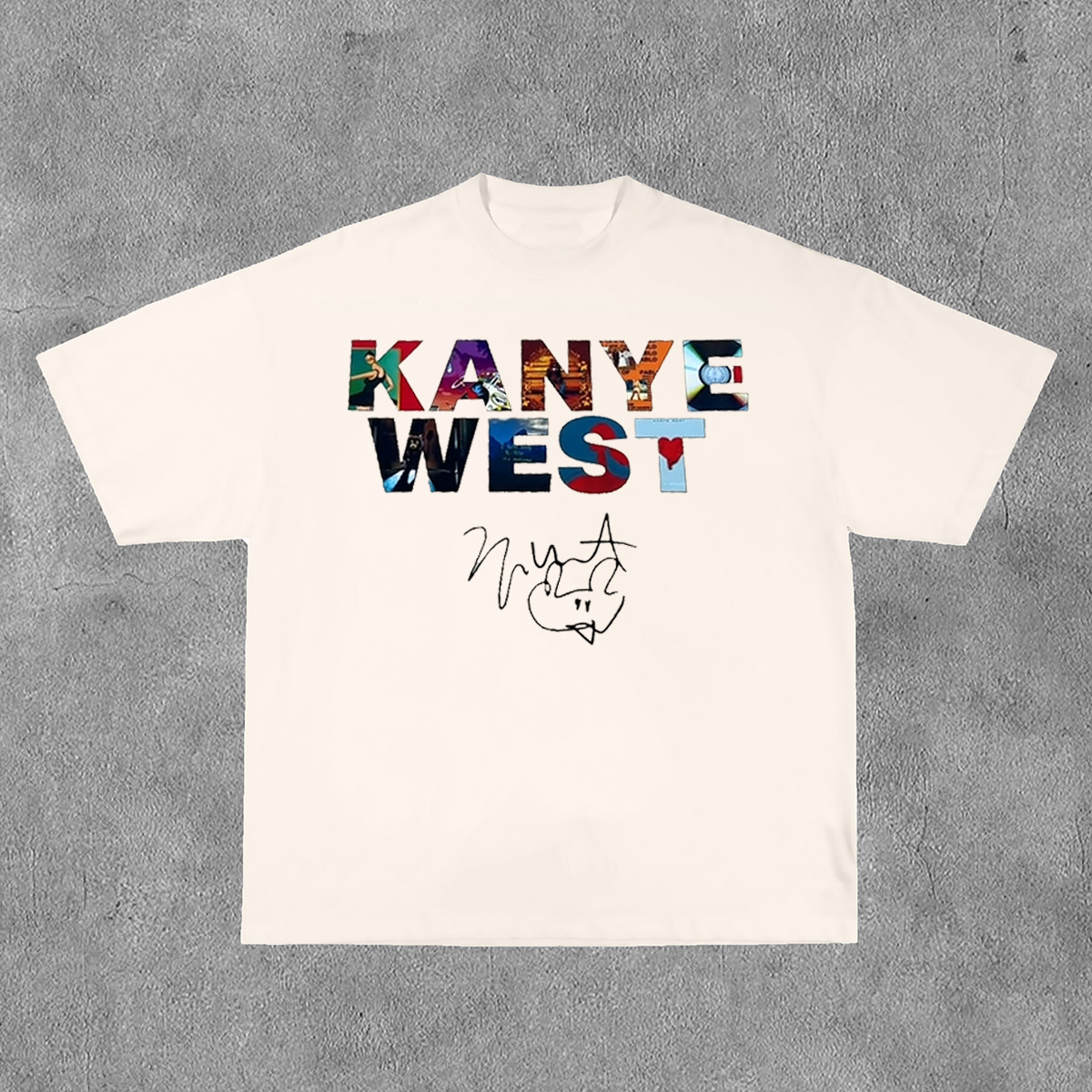 Kanye West Album Print Short Sleeve T-Shirt
