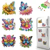 (US Local)6Pcs Diamond Painting Refrigerator Magnets Diamond Art Kits for Adult(Butterfly)