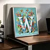 Butterfly Flower W 5D Partial Drill DIY Diamond Painting Kit 30*30cm