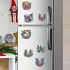 (US Local)12Pcs Diamond Art Magnets Fridge Sticker Set for Adults Beginners (CN561 Bird)