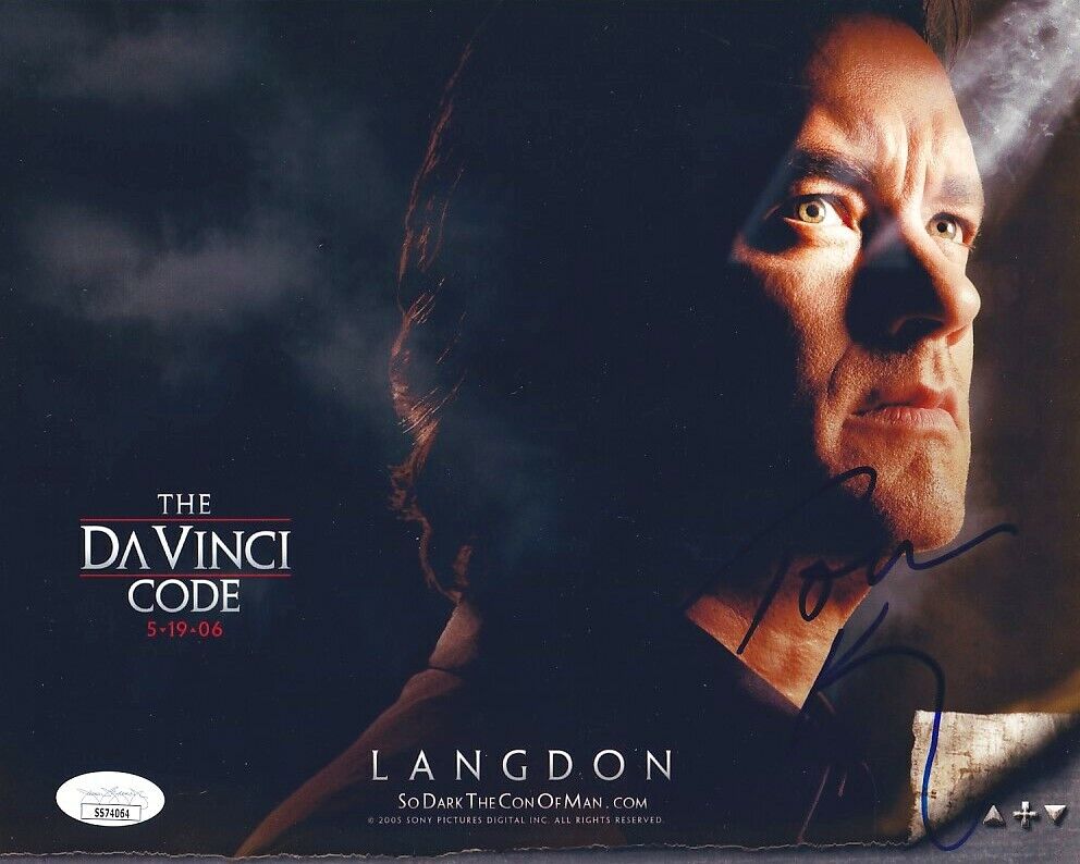 Tom Hanks autographed signed autograph auto Da Vinci Code 8x10 movie Photo Poster painting (JSA)